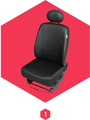 Produktbild von Autositzbezug Universal Schonbezug für Citroen Jumpy II (07-16) Schwarz