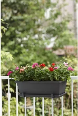 Image de Soucoupe pour Balconnière ELHO Barcelona, 45,5 cm, Anthracite, Plastique