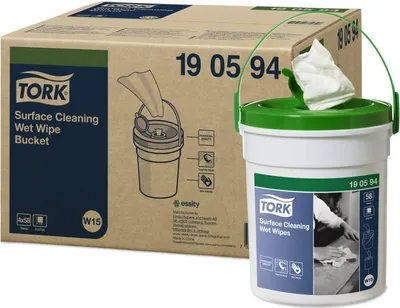 Obrázok produktu pre Tork 190594, Biela, 158 mm, 158 mm, 191 mm, 1,03 kg, 58 kusov