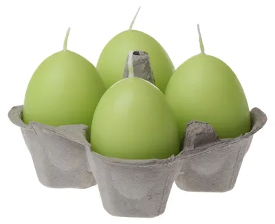 Produktbild von Eierkerzen Limette 55/45 mm, 4er-Pack