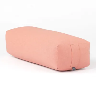 Produktbild von SALAMBA Yoga Bolster CLASSIC dobby korallenrot | Dinkelhülsen