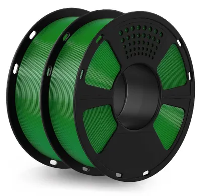 Produktbild von GEEETECH PETG Filament grün, 2x1kg Spule für 3d Drucker