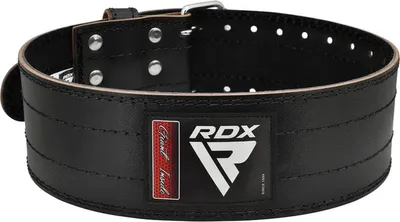 Zdjęcie produktu dla RDX Gym Belt, pas do podnoszenia ciężarów, skóra 6 mm, trening siłowy w kulturystyce, ćwiczenia fitness, przysiad, martwy ciąg