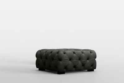 Produktbild von Polsterhocker Designerhocker Sitzhocker NATALIE in Stoff Riviera Anthrazit