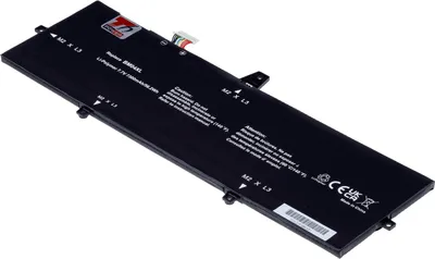 Image de Batterie T6 Power pour Hewlett Packard EliteBook x360 1030 G4, Li-Poly, 7,7 V, 7300 mAh (56 Wh), noir