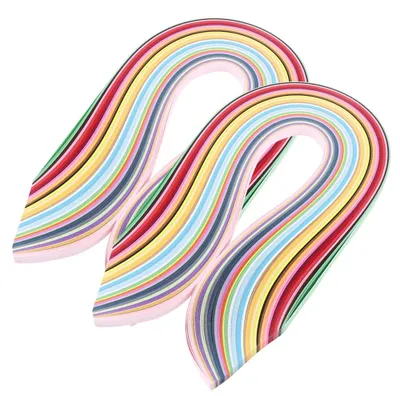 Obrázek produktu pro Vícebarevné, 720 kusů papírových proužků pro quilling v 36 barvách, délka 540 mm, šířka 5 mm