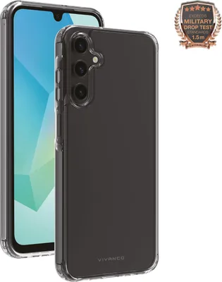 Produktbild von ViVanco™Safe and Steady, Anti Shock Cover für Galaxy A16 5G, 1.5m Drop-Protection, Cover, Samsung, Galaxy A16 5G, 17 cm (6.7"), Transparent