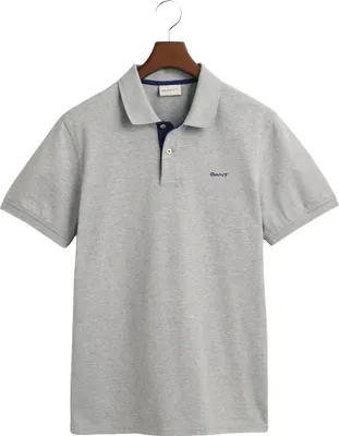 Image de Gant Polo Slim Fit gris chiné coton
