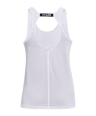 Produktbild von Under Armour Fly By Tank Women white/reflective 1361394-100 - XL
