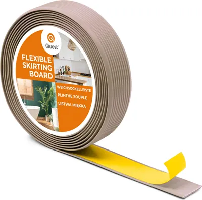 Zdjęcie produktu dla QUEST Listwa antypoślizgowa PVC samoprzylepna, rowkowana, LAP3, 35mm, 5m, beż