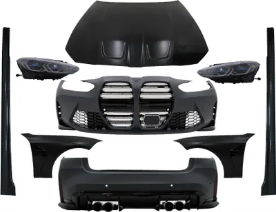 Obrázok produktu pre Široký BodyKit pre BMW radu 3 G20 sedan 18-22 prestavba na G80 M3 nárazník svetlomety blatníky.
