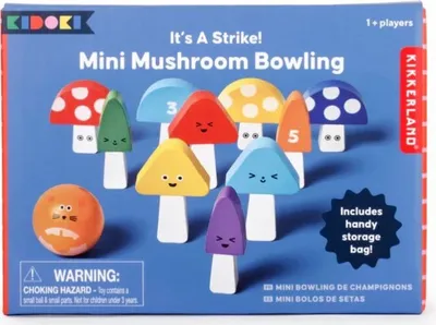 Produktbild von Kikkerland It's a Strike!Mini Mushroom Bowling