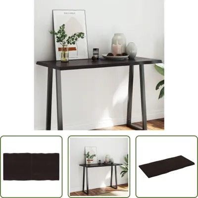 Produktbild von The Living Store Tischplatte 120x60x(2-4) cm Massivholz Behandelt Baumkante