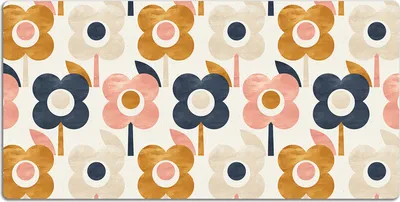 Produktbild von Schreibtischmatte Tischunterlage 90x45 cm Mauspad - Blumen