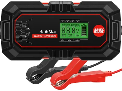 Immagine prodotto di Caricabatterie per auto, 4 A, 6 V/12 V, caricabatterie professionale per batterie automobilistiche