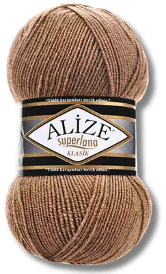 Productafbeelding van Alize 1x 100g Superlana Klasik garen, effen kleur, geschikt voor haken en breien (466)