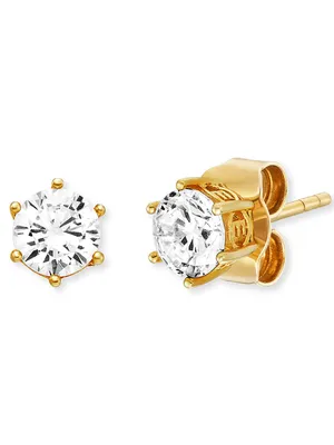 Produktbild von Engelsrufer ERE-SHINY-ZI-STG-5 Damen-Ohrstecker Ohrringe Goldfarben Shiny
