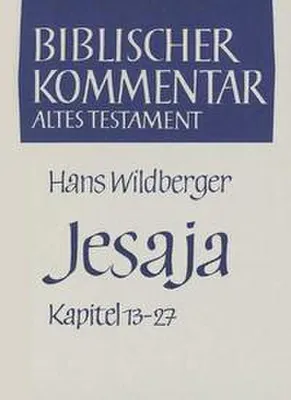 Produktbild von Wildberger, H: Jesaja 13 - 27