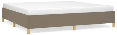 Obrázok produktu pre vidaXL Rám postele bez matraca Taupe 200x200 cm látka