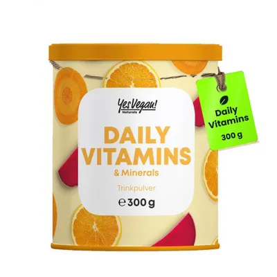 Produktbild von Daily Vitamins Trinkpulver (300g für 30 Tage) Multivitamin mit Vitamin, Mineralien, Ballaststoffe