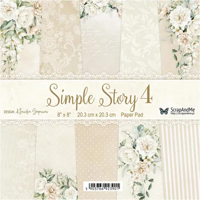 Zdjęcie produktu dla Zestaw papierów do scrapbookingu 20x20 - Scrapandme - Simple Story 4