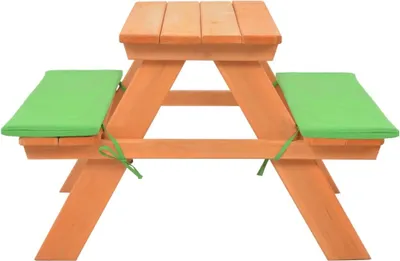 Produktbild von vidaXL Kinder-Picknicktisch mit Bänken 89×79×50 cm Massivholz Tanne
