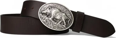 Produktbild von FRONHOFER Trachtengürtel mit Trachtengürtelschnalle Wildsau in Silber