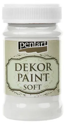 Immagine prodotto di Dekor Paint pittura a gesso bianca - bianco 100ml - PENTART