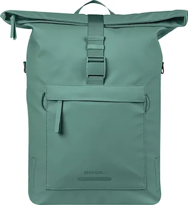 Produktbild von Basil Brooklyn Mik Hooks Fahrradtasche 17l Grün Grün One Size