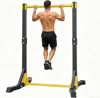 Imagen del producto de Estación de dominadas, torre de entrenamiento, barra de dominadas para el hogar, altura ajustable, equipo de entrenamiento de fuerza, equipo de entrenamiento, estación de fitness multifuncional, equipo de entrenamiento físico