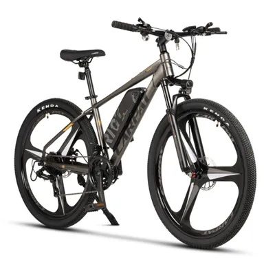 Produktbild von AIORBER E-MTB 27,5 Zoll mit 250W Motor, 60km Reichweite, 21 Gang, Federung, Magnesiumräder, LED, vormontiert, Antikschwarz