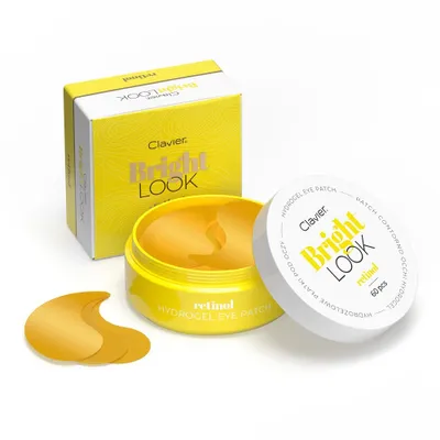 Obrázok produktu pre Clavier Bright Look Hydrożelowe płatki pod oczy Retinol, 60 sztuk