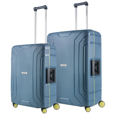 Produktbild von CarryOn Steward Koffer-Set, 2-teilig - M und L Koffer mit fest integriertem Schloss - Blau