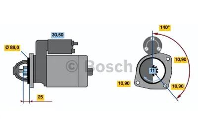 Produktbild von BOSCH 0 986 012 680 Starter Anlasser 2,7kW 12V LKW