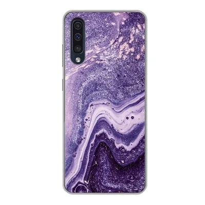Produktbild von MuchoWow® Handyhülle Schutzhülle Hülle für Samsung Galaxy A50 Naturstein - Glitzer - Luxus Silikon Softcase Handy Hülle - Mobiltelefonhülle