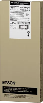 Produktbild von Epson SJIC48P-BK, Standardertrag, Schwarz, 480 ml, 1 Stück(e), Einzelpackung