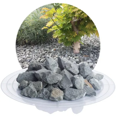 Produktbild von Schicker Mineral-Diabas Ziersplitt grau 25 kg-16-32mm