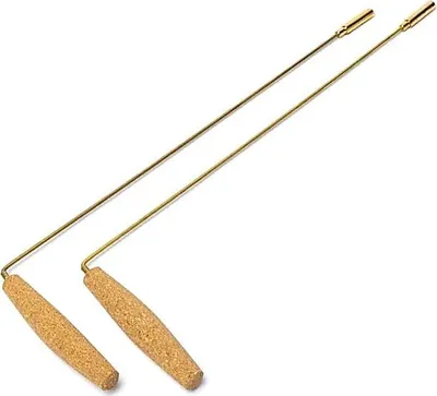 Produktbild von Wünschelrute (Paar) Messing/Kork – 40 cm