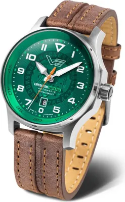Produktbild von Vostok Europe NH35-592A759 Herrenuhr Expedition South Pole Automatik Braun/Grün