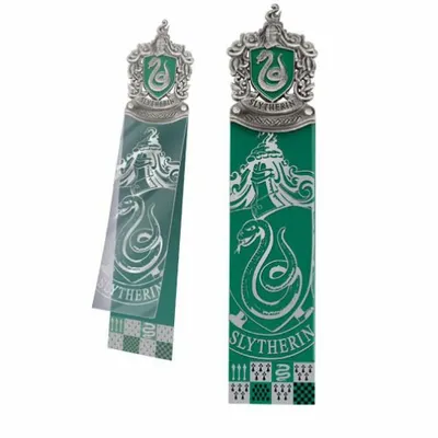 Image de Zakładka Harry Potter Slytherin z metalowym herbem 24x8 cm
