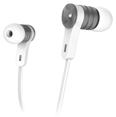 Produktbild von Hama Kopfhörer "Intense", In-Ear, Mikrofon, Flachbandkabel, Weiß