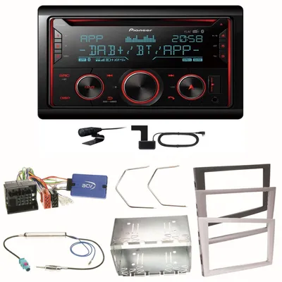 Produktbild von Pioneer FH-S820DAB DAB+ MP3 USB Einbauset für Opel Vectra C Meriva Vivaro Combo
