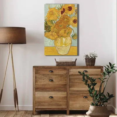 Produktbild von Wallity, 4570VANGOGH003- VNC1103, Bunt, Leinwandbilder, 45 x 70 cm, 100% Leinwand