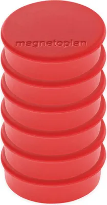 Obrázek produktu pro Magnetoplan 16645606 Magnet Discofix Hobby 6 kusů, červený