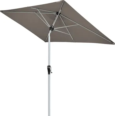 Produktbild von doppler Active Auto Tilt Mittelstockschirm Sonnenschirm 210x140cm greige