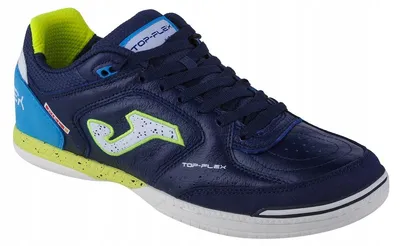 Obrázok produktu pre Joma - Pánske/dámske unisex halové futbalové topánky „Top Flex 2303“, koža PP6305 (45,5 EU) (tmavomodrá)