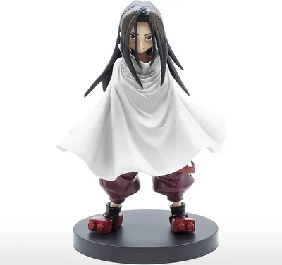 Produktbild von BANDAI Asakura Hao mit weißem Umhang | Shaman King Sammelfigur | 21 cm