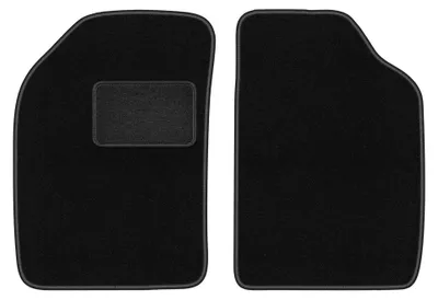 Productafbeelding van Velours voormatten voor Lancia Ypsilon I 1996-2003 (hatchback) – 2-delig, zwart, op maat – Wielganizator LUX