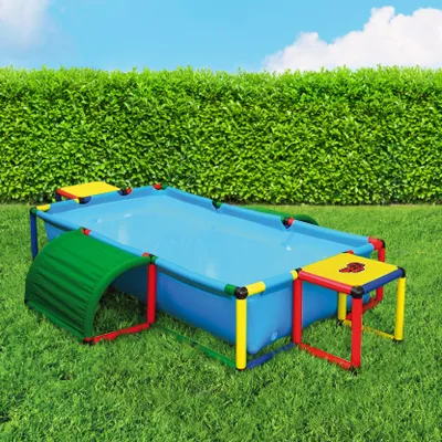 Image de Quadro Pool XXL kit piscine avec bâche étanche pour structures d’escalade Quadro, intérieur/extérieur, piscine pour enfants ou bassin à balles – Classic