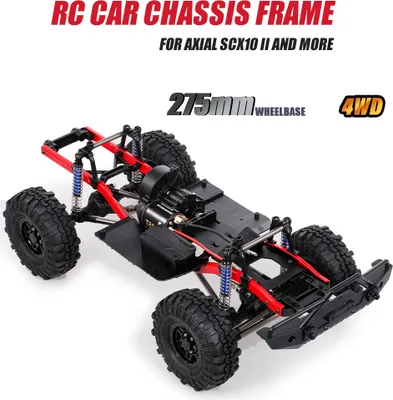 Obrázek produktu pro Podvozek AUSTAR A2X-313C RC-F s pneumatikami, rozvor 275 mm (10,8 palců), rám podvozku, motor 540 35T pro modelové terénní vozítko 1/10, kompatibilní s Axial SCX10 II